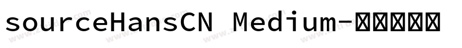 sourceHansCN Medium字体转换